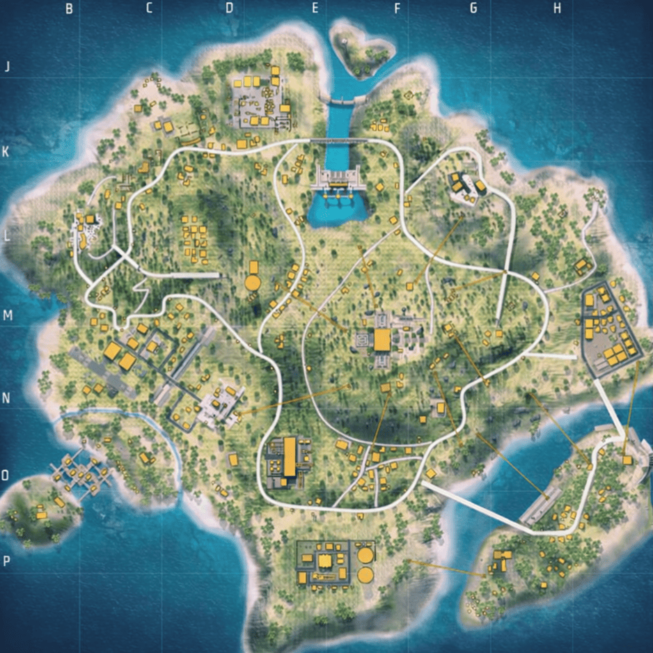 map basic free fire, bermuda