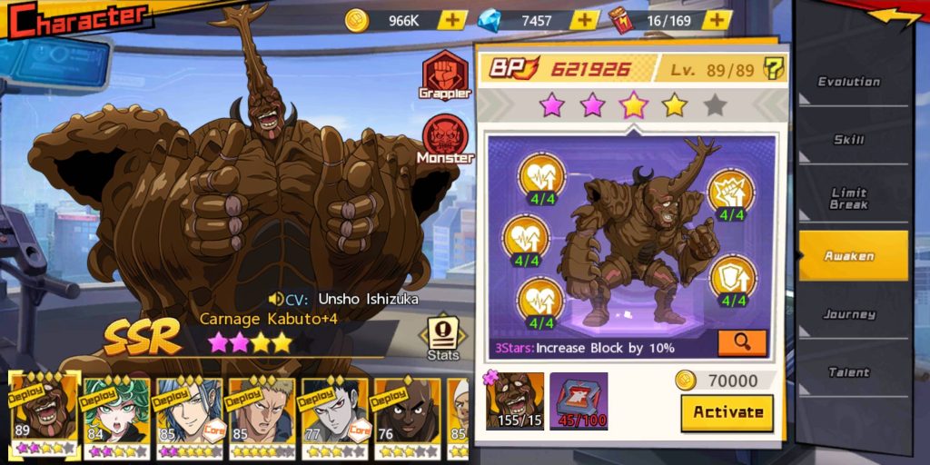 Naikkan Bintang Karakter One Punch Man