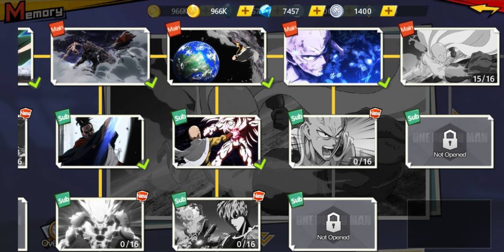 Memory One Punch Man The Strongest