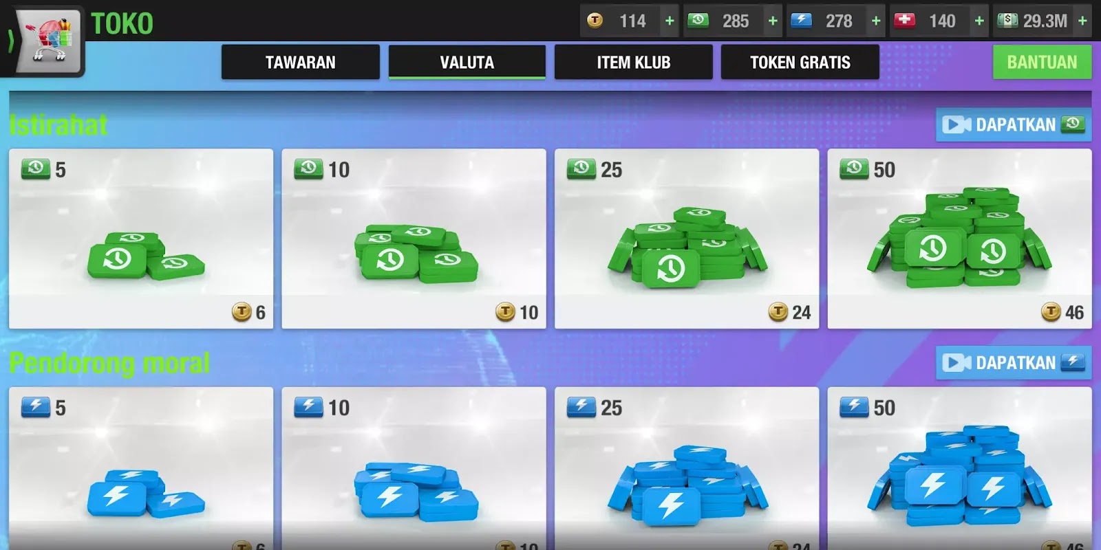 Cara Mendapatkan 1.000+ Booster Hijau di Top Eleven
