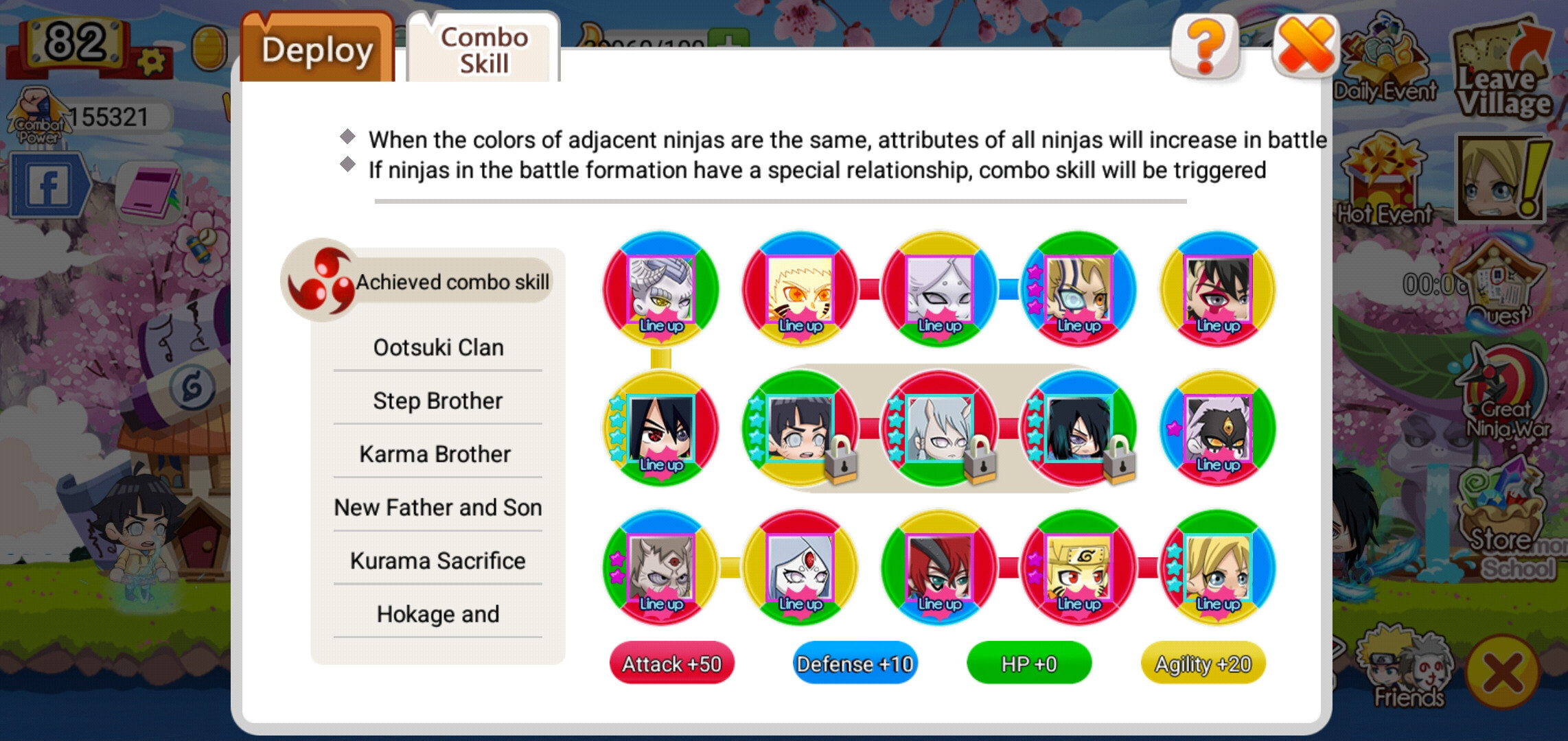 list deploy ninja heroes new era