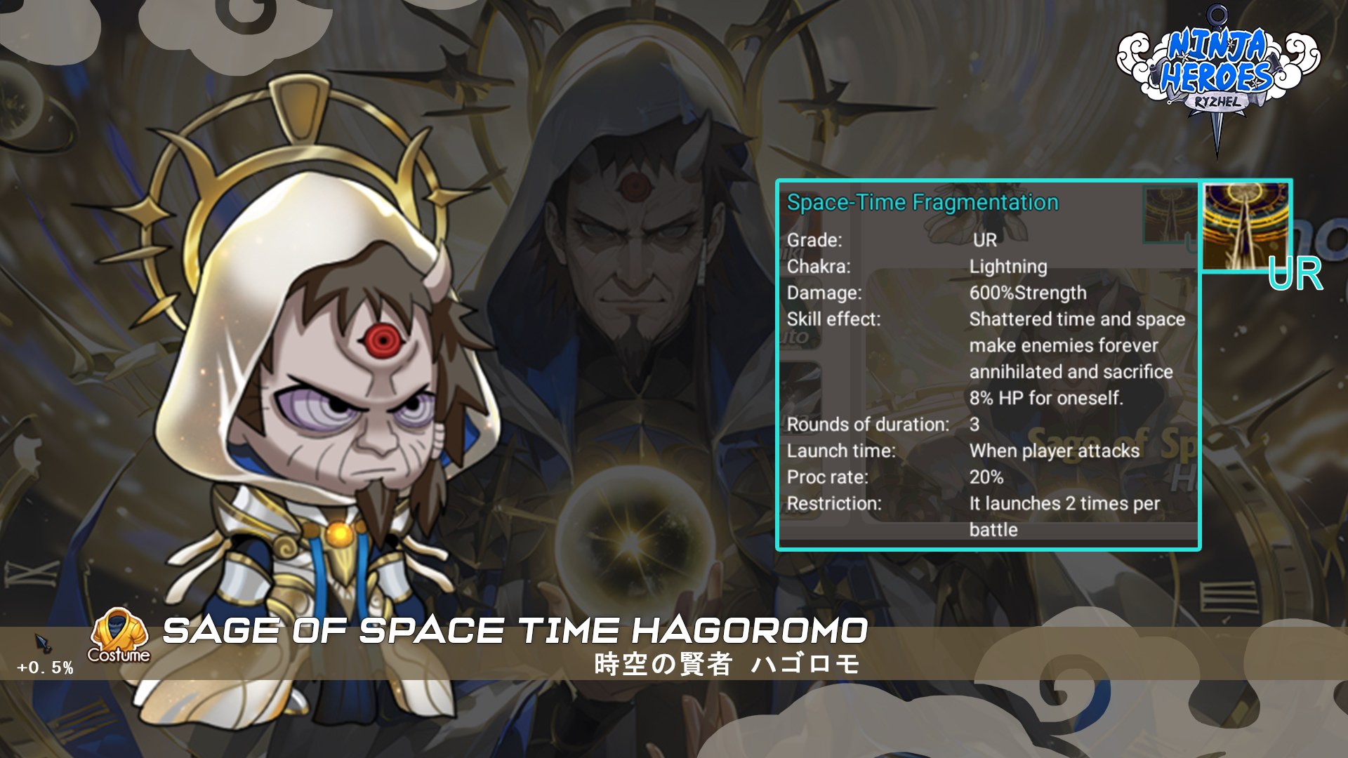 Update Ninja Heroes 2.1.7: Hagoromo Sage of Space Time & Tema Halloween!