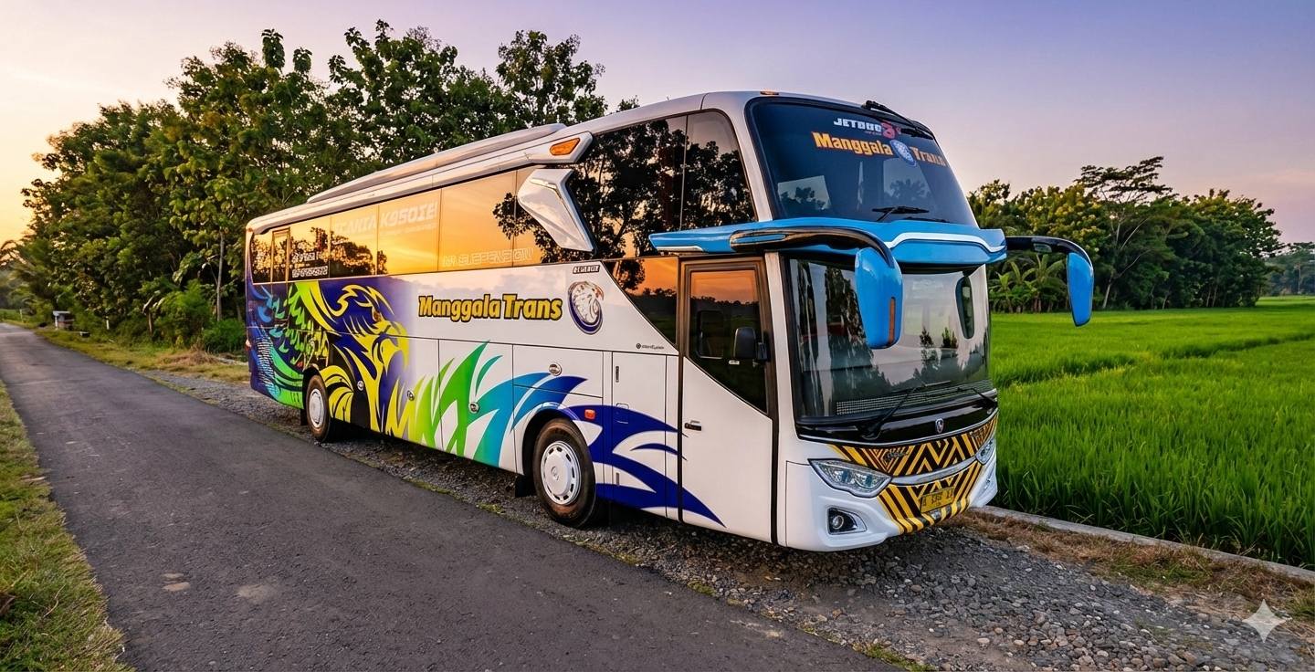 BUSSID: Mod JB3 SHD Scania K360 Asxfm & Livery Manggala Trans