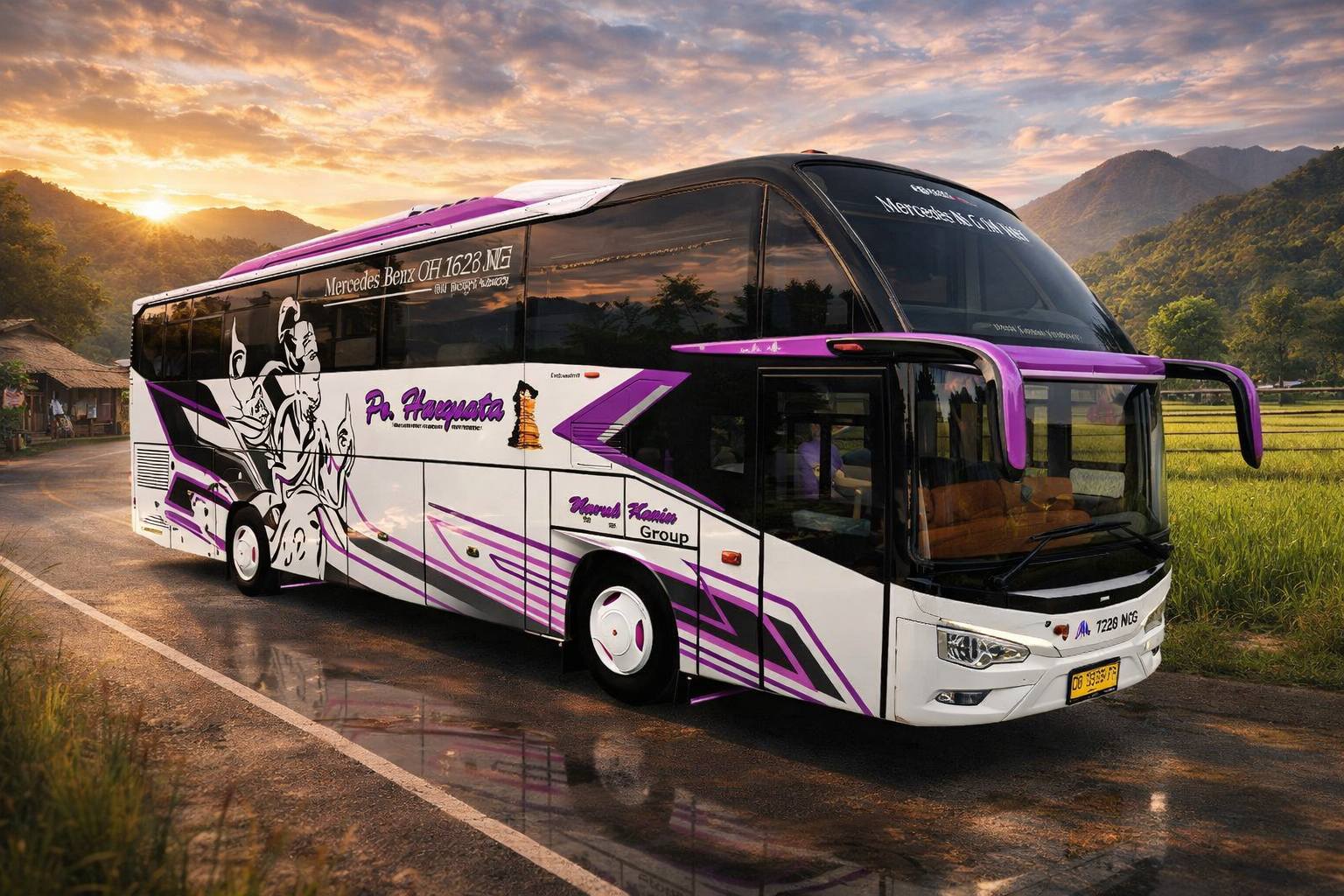 BUSSID: Mod Avante H8 Mercy Facelift asxfm & Livery Po Haryanto