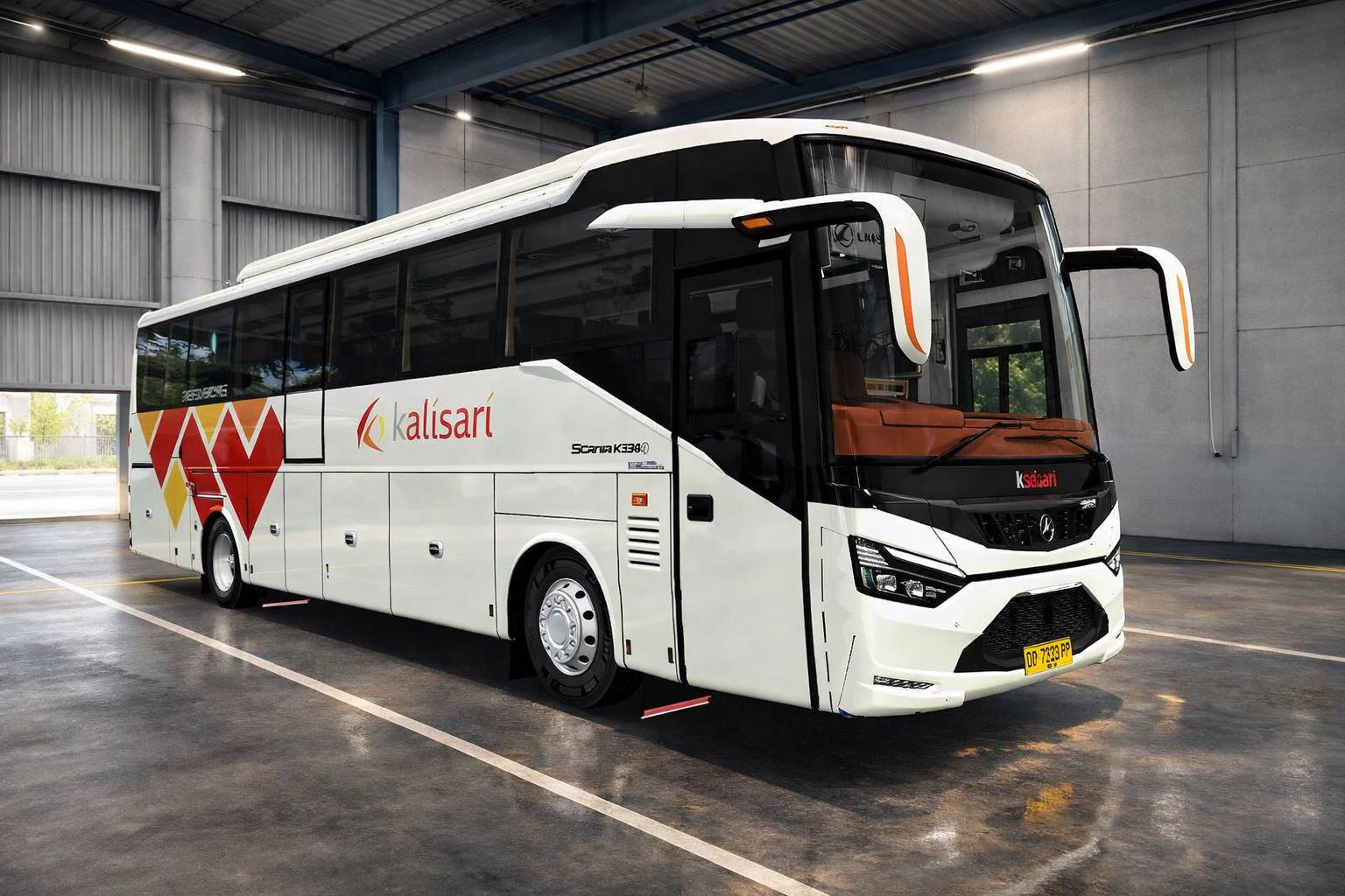 BUSSID: Mod SR3 Discovery Mercy 1623 BFC & Livery Kalisari