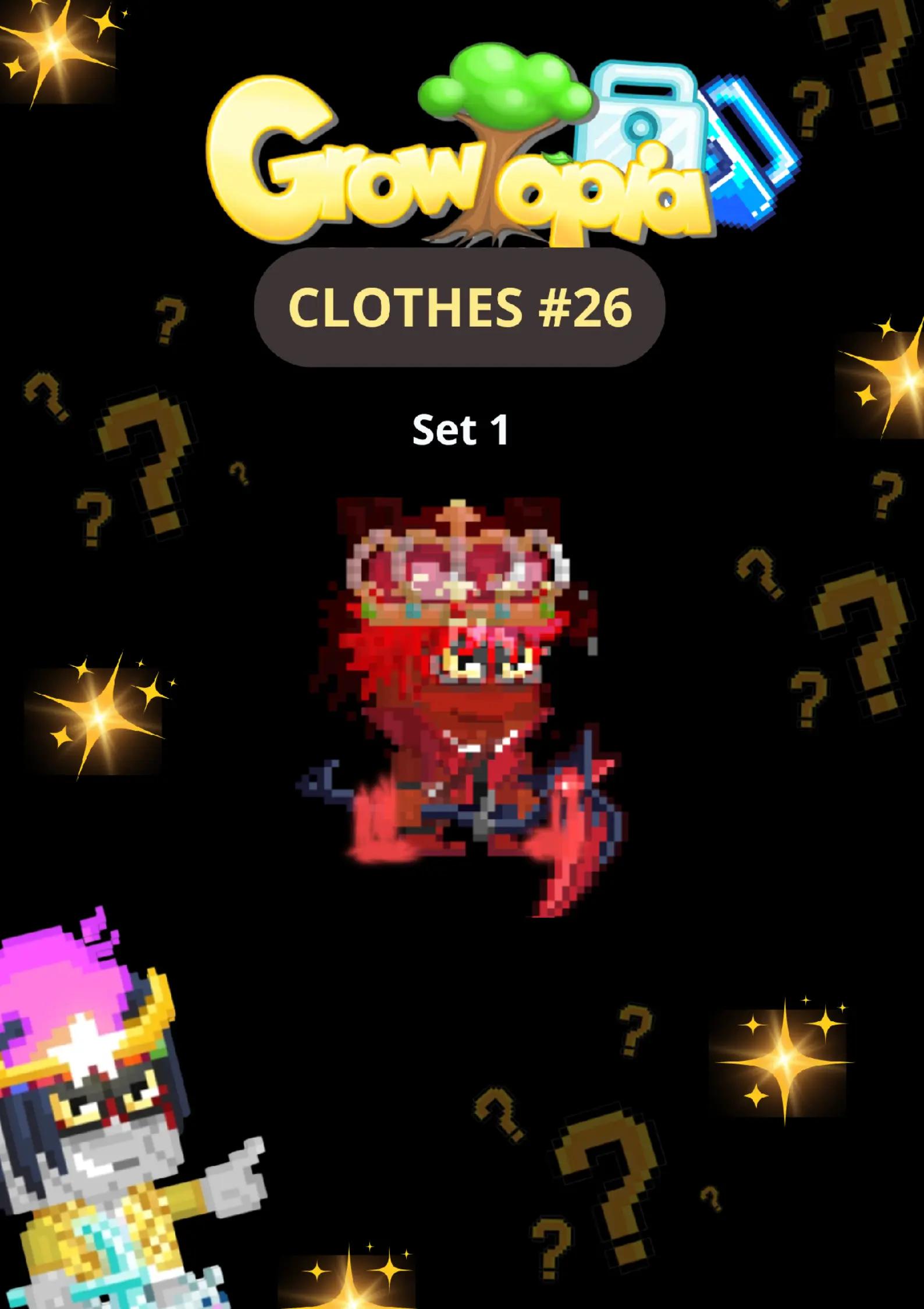 Growtopia Set: Edisi Warna Merah yang Nakal & Sangar