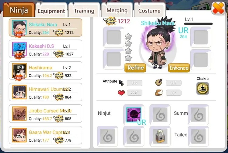 Profil dan Jutsu Shikaku Nara di Ninja Heroes New Era