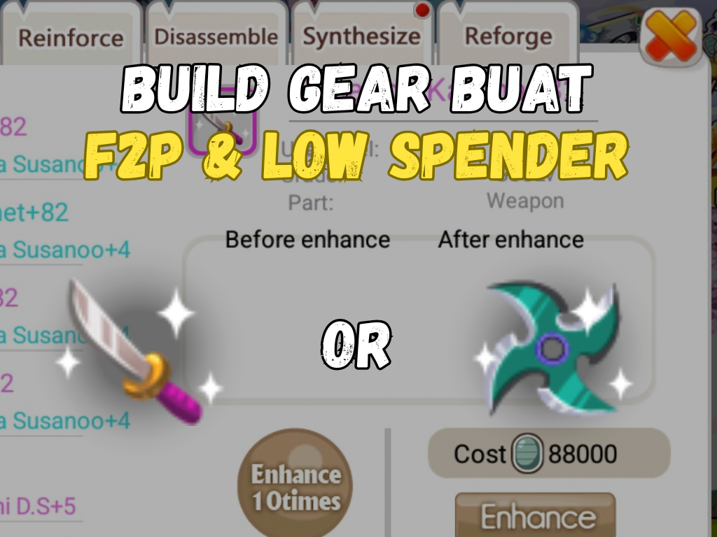 Tips Build Gear Buat F2P & Low Spender di Ninja Heroes New Era