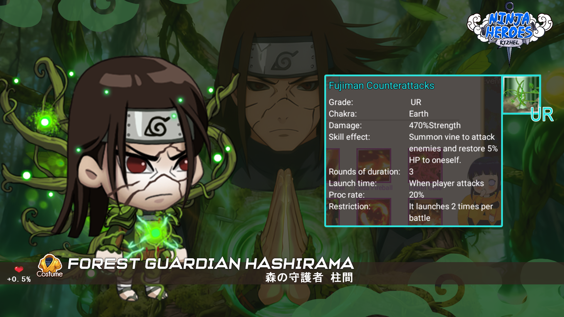 Update 2.2.5 Ninja Heroes: Hashirama Forest Guardian & Banner Prime Naruto!