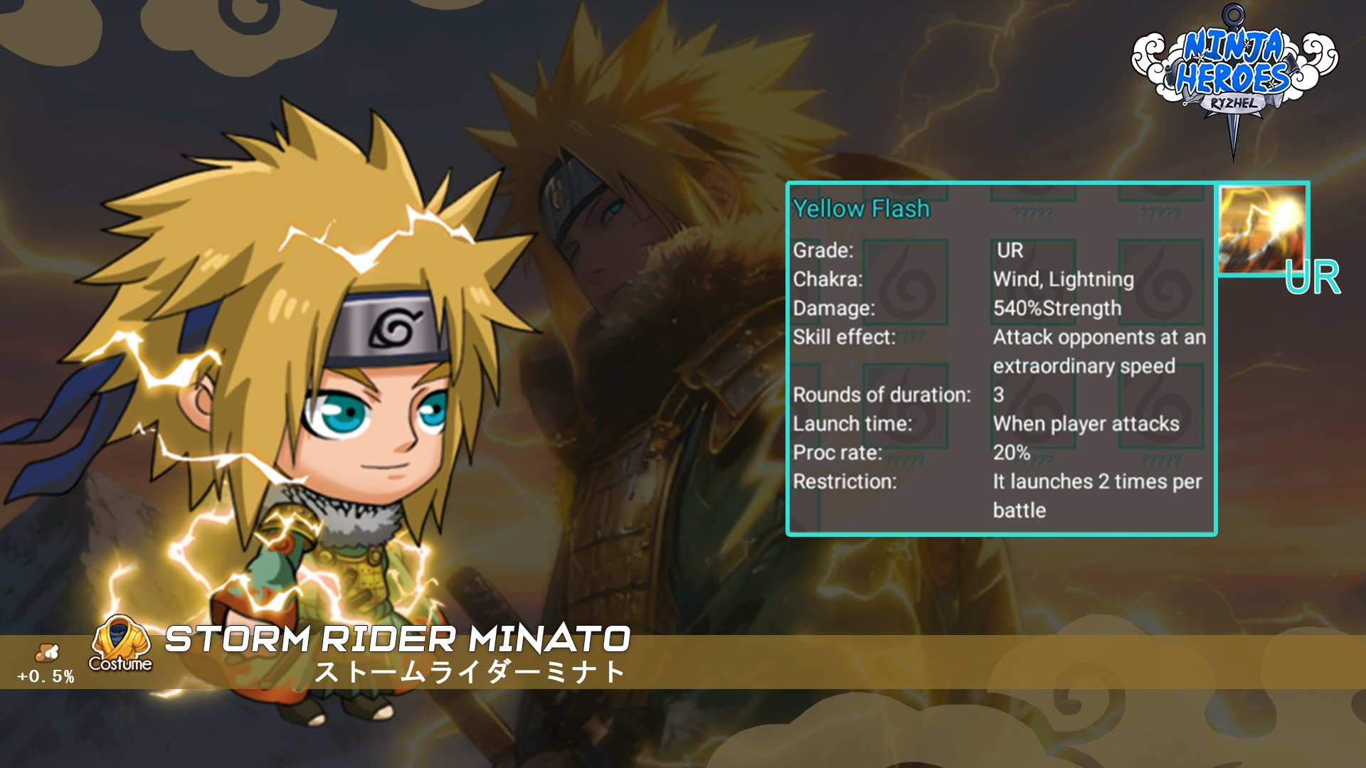 Update 2.2.4 Ninja Heroes: Minato Storm Rider & Banner Code No Limiter