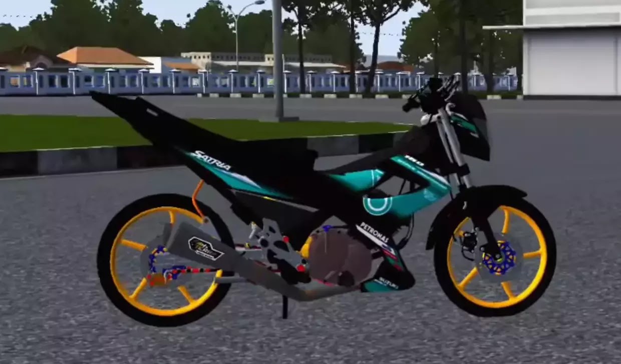 Download Mod Motor Drag Satria FU di Bussid