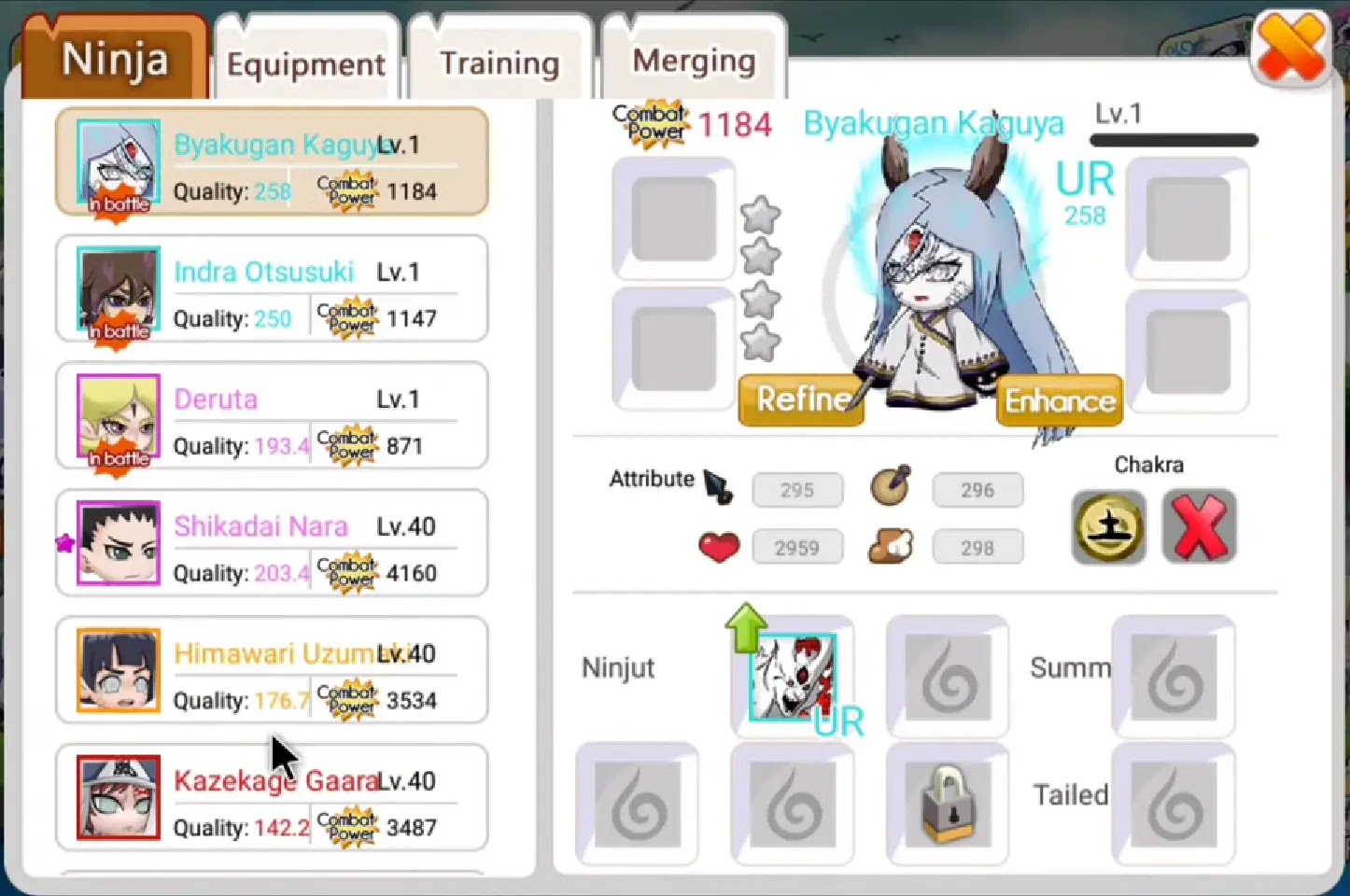 Profil dan Jutsu Byakugan Kaguya di Ninja Heroes New Era