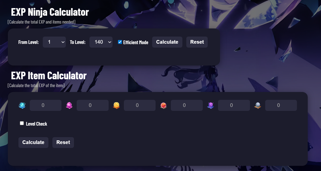 Calculator Ninja Heroes: Alat Bantu Penghitung buatan NH Ryzhel