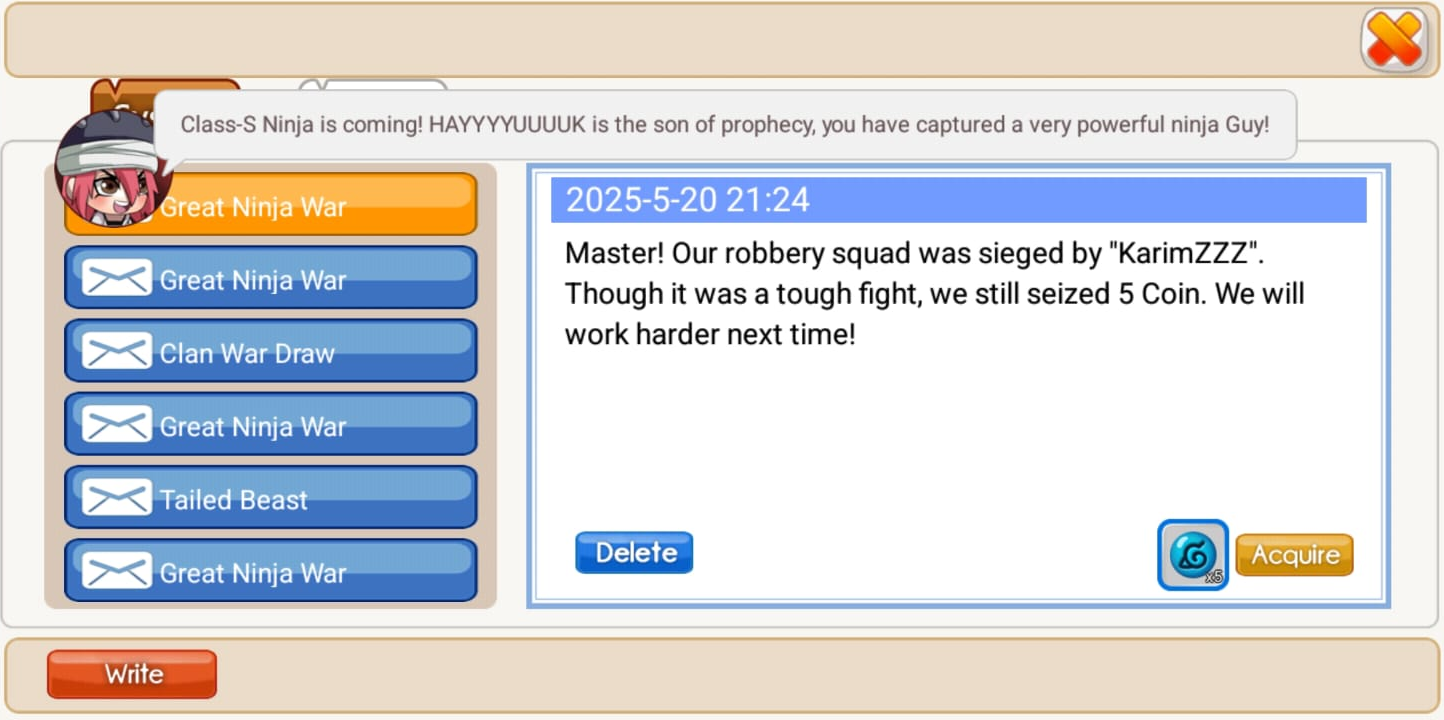 Cara Claim Bug Mail Kosong di Ninja Heroes New Era