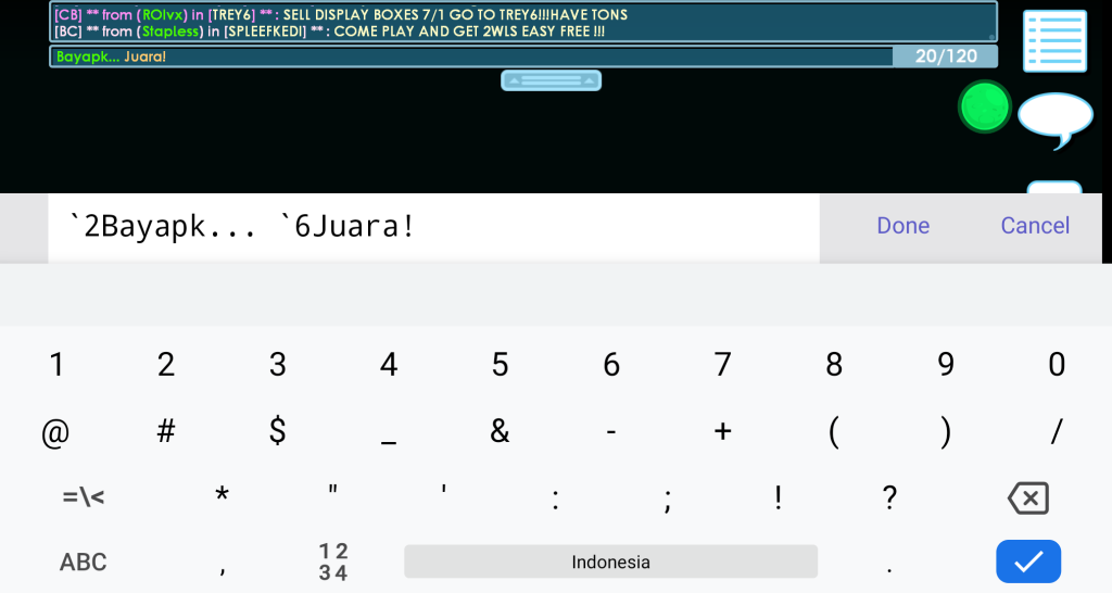 contoh teks berwarna di growtopia