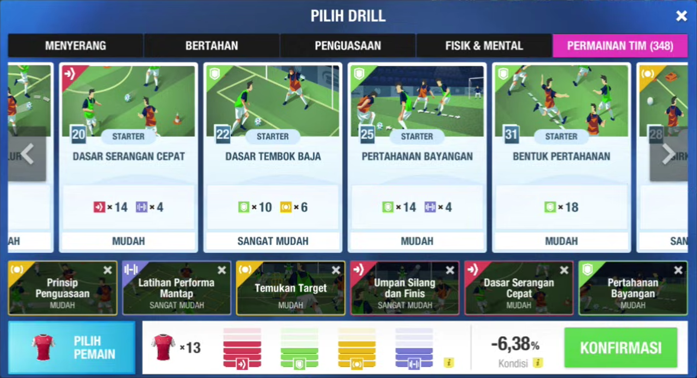 Drill Latihan Harian untuk Mencapai Bonus Latihan