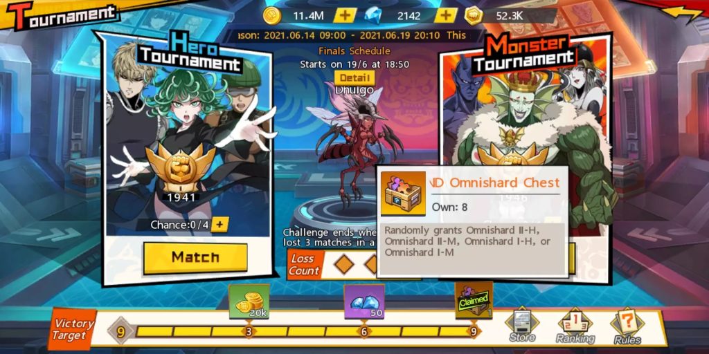 Menang Seluruh Tournament Match One Punch Man
