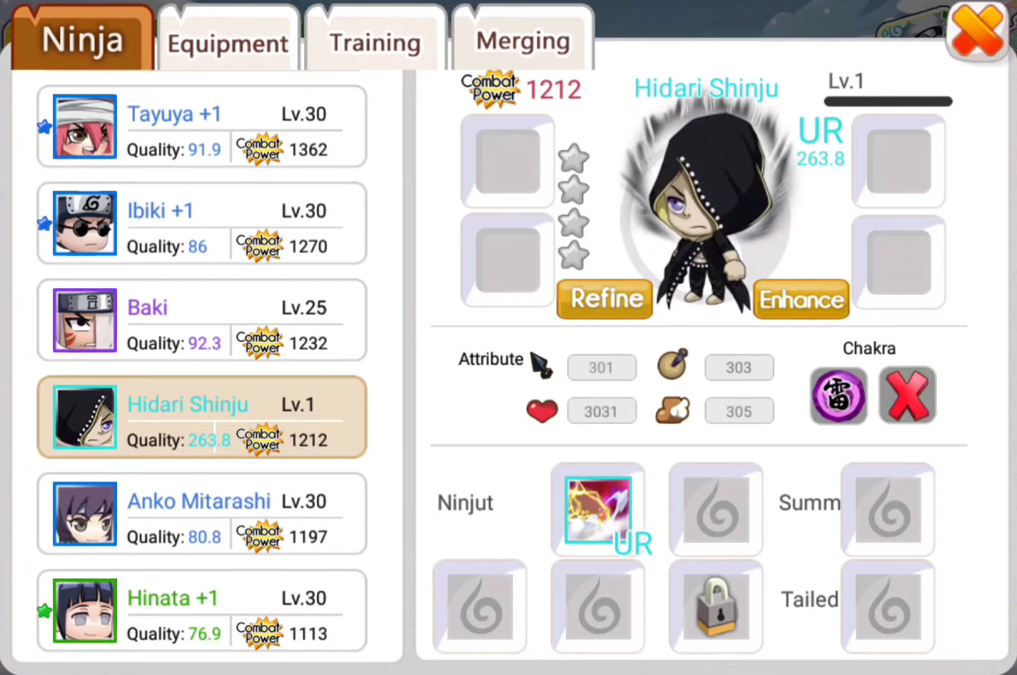 Profil dan Jutsu Hidari Shinju | Ninja Heroes New Era