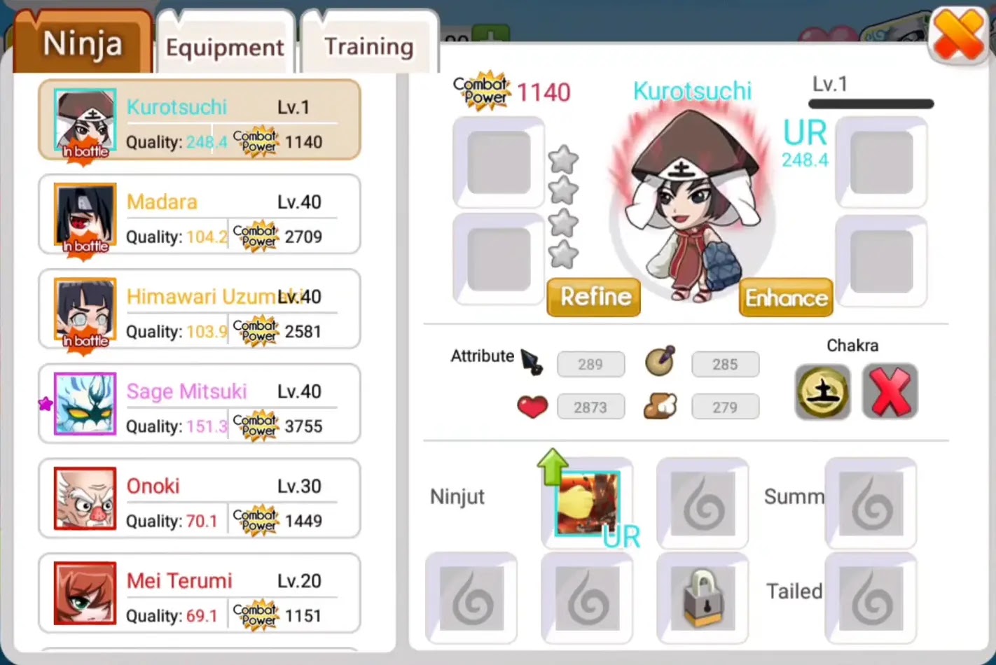 Profil dan Jutsu Kurotsuchi | Ninja Heroes New Era