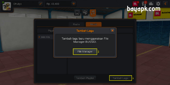 Tambahkan Lagu di Playlist Bussid