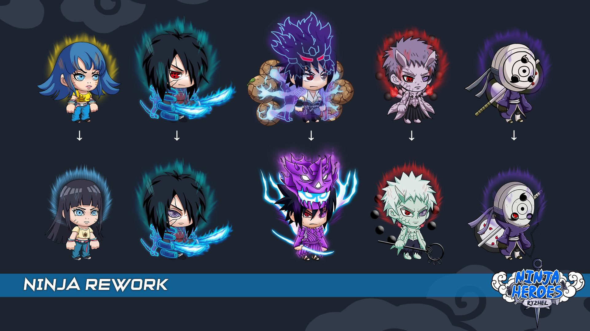 Visual Rework Tergokil! Ninja Heroes 2.1.3 Bikin Karakter Makin Mirip Anime Asli
