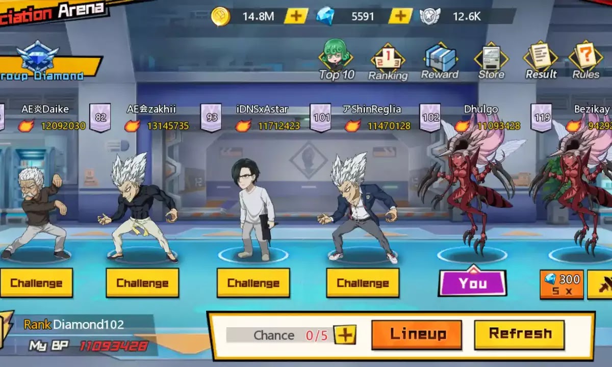Panduan Arena di One Punch Man The Strongest