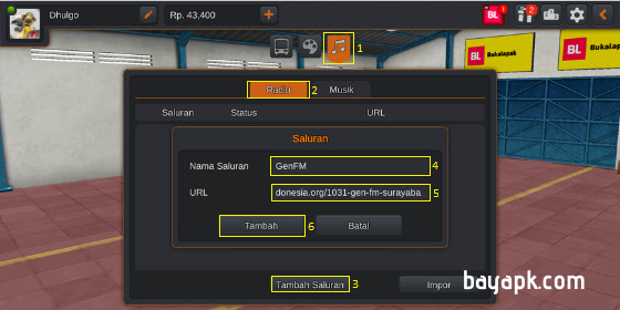 Cara Menambahkan Radio di BussID