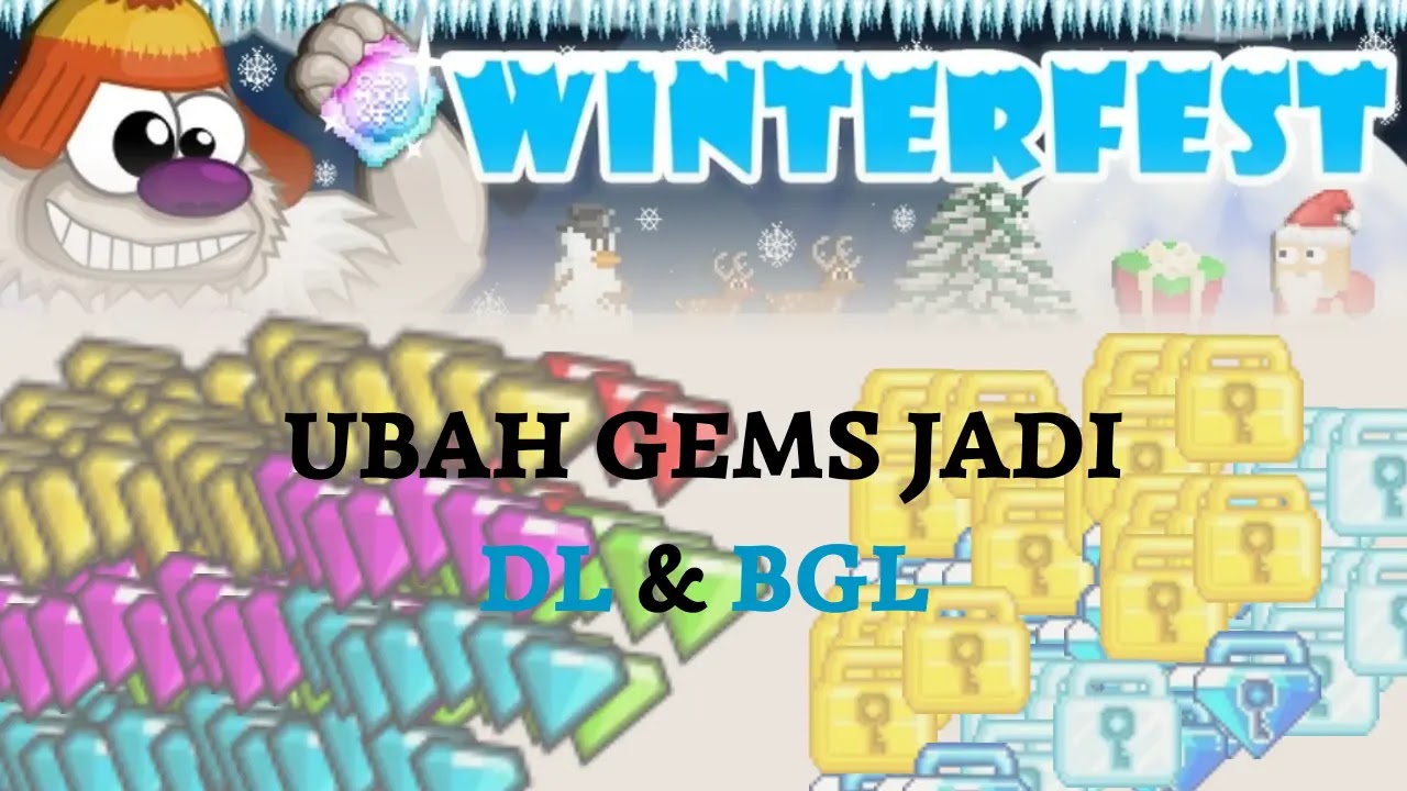 Rahasia Profit WinterFest Growtopia 2025: Modal Gems Jadi DL Melimpah!