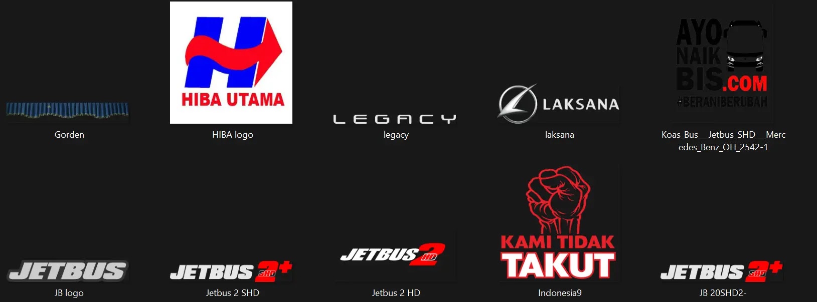Download Stiker Kaca PNG Terbaru untuk Bussid