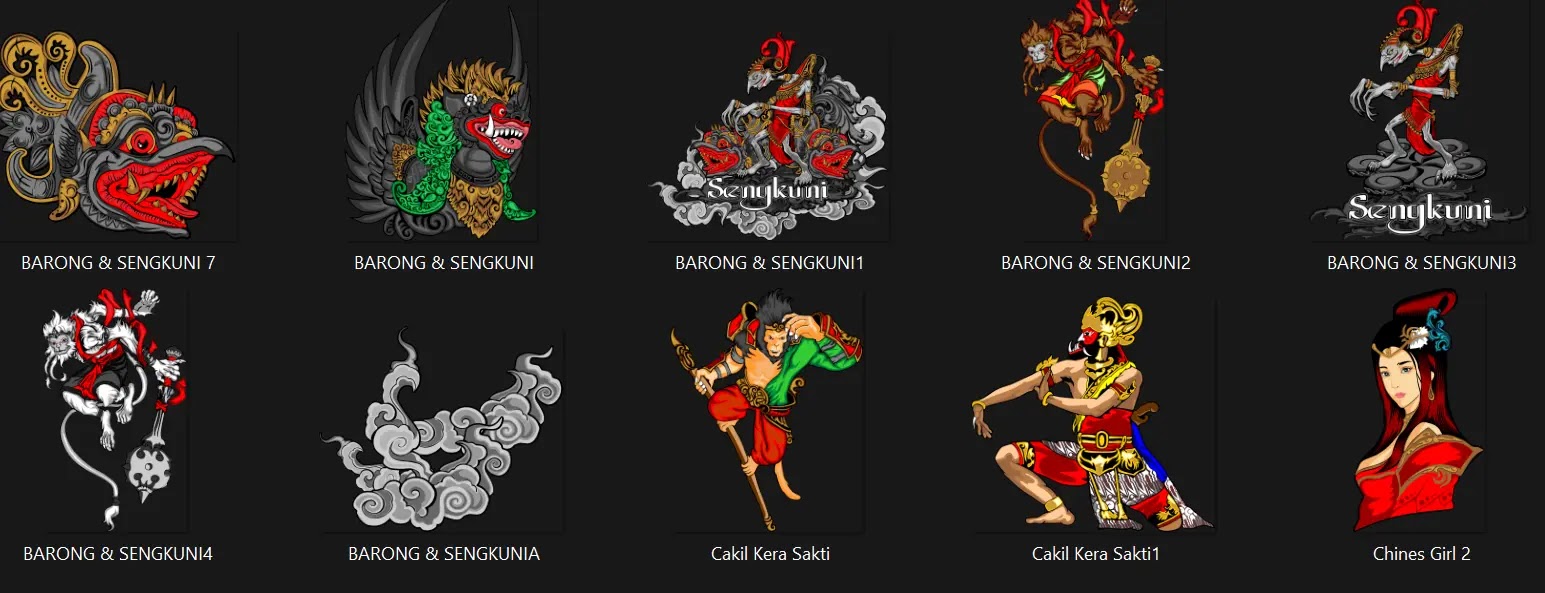 Download Stiker Wayang Bussid