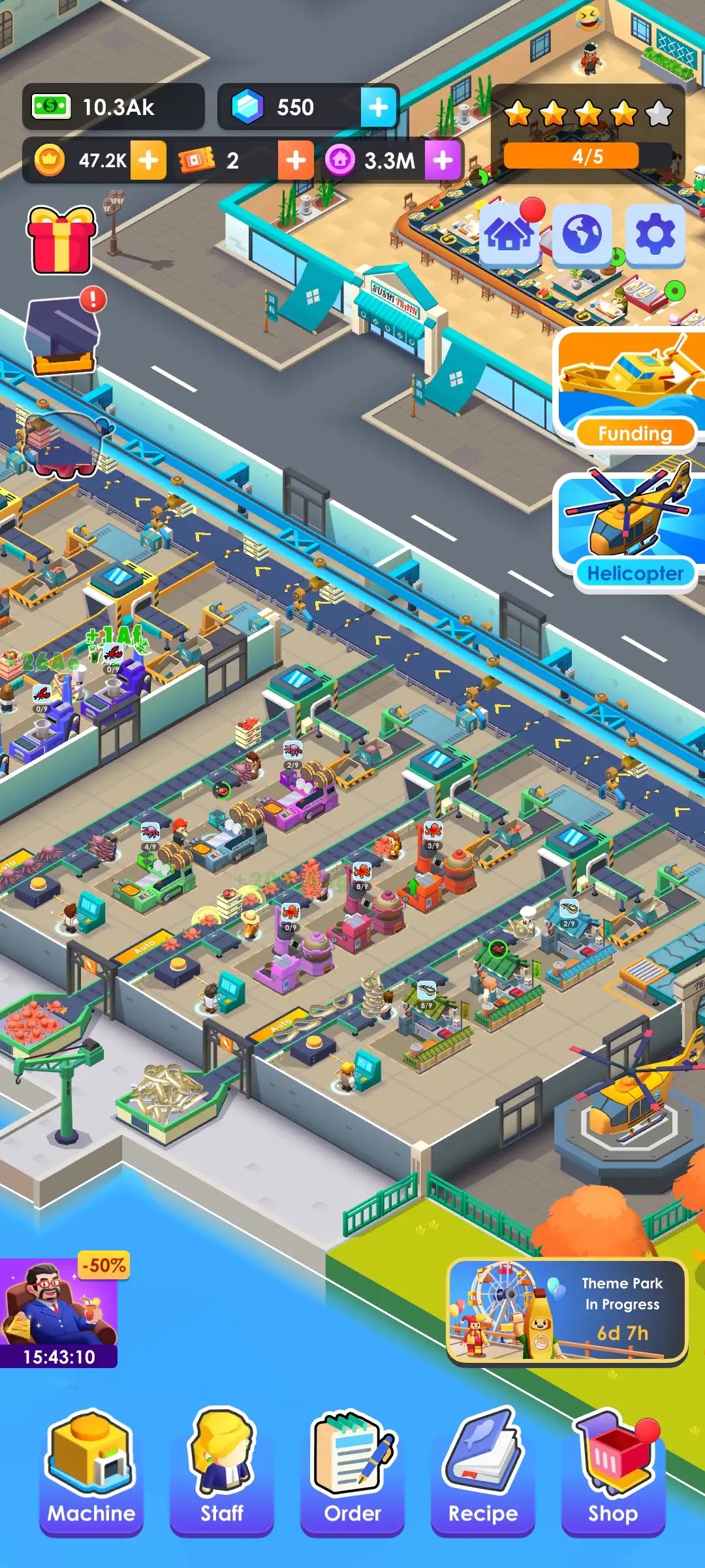 Pabrik Seafood Tycoon Idle
