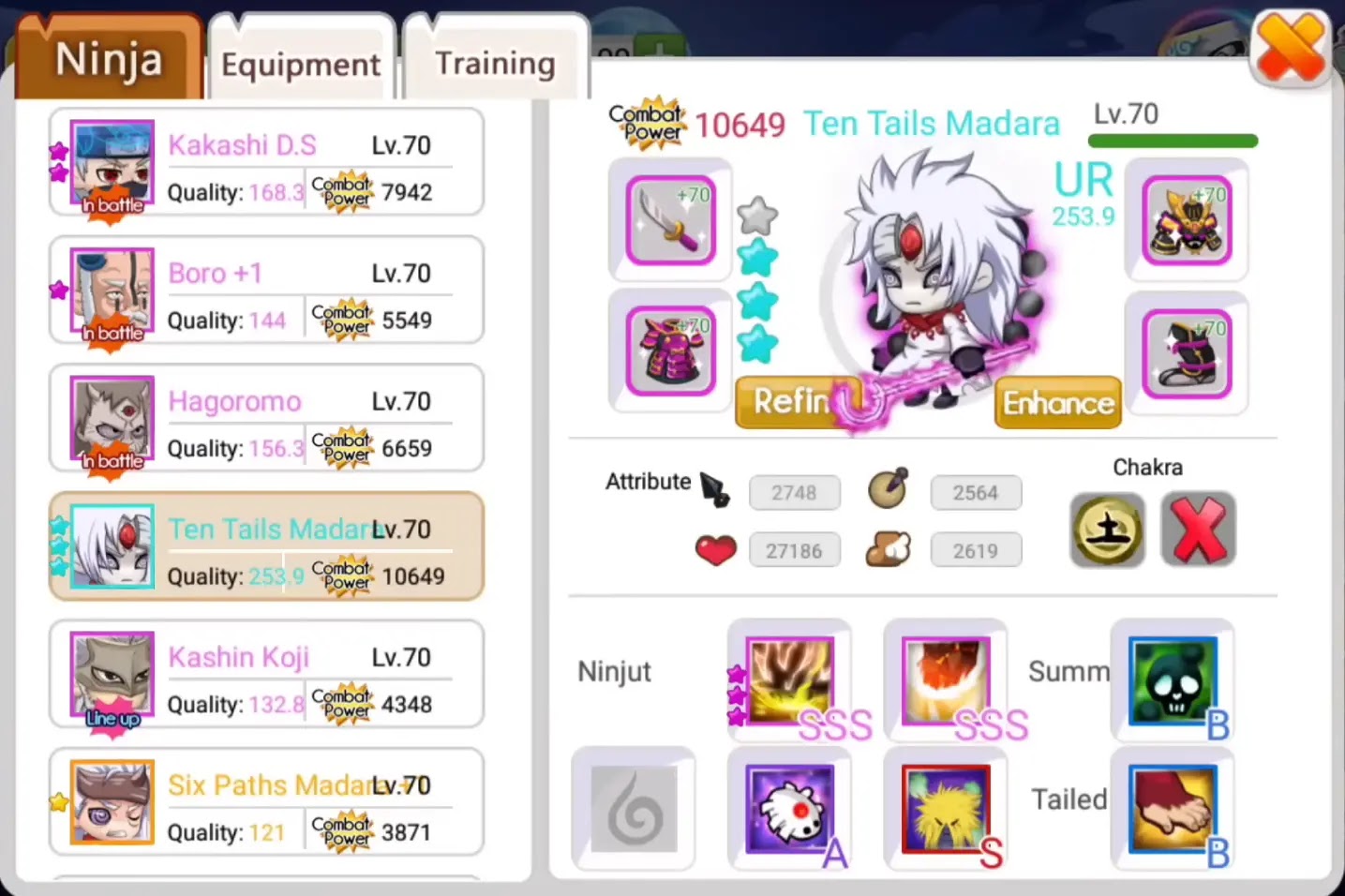 Profil dan Jutsu Ten Tails Madara | Ninja Heroes New Era