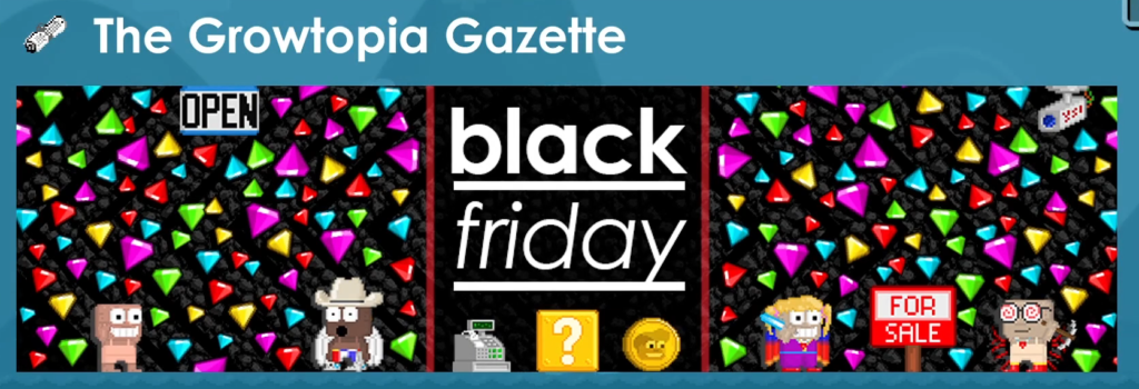 Profit Black Friday Growtopia