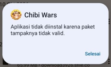 chibi wars tidak terpasang